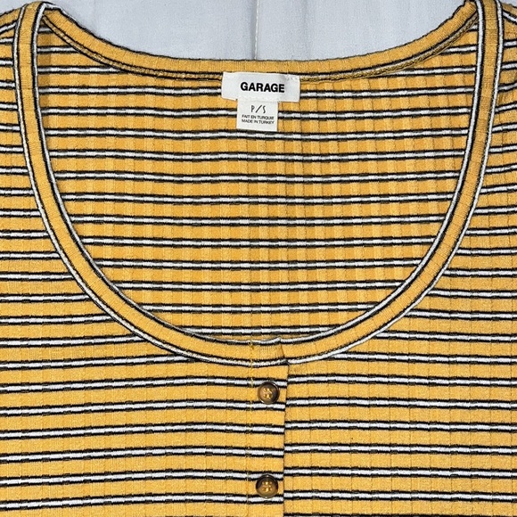 Garage Striped Button-Up Top - Picture 2 of 2